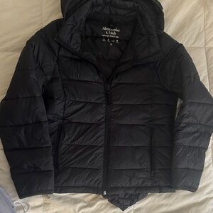 Abercrombie & Fitch Midnight Black Puffer Jacket